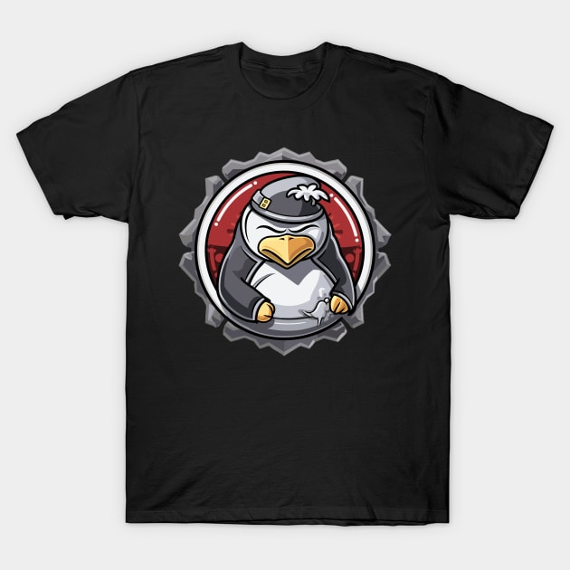 Chinese art - Cute penguin T-Shirt by DesginsDone